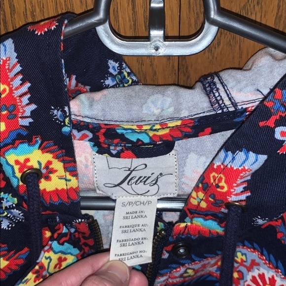 Levi’s Strauss paisley floral utility hood jacket - Picture 6 of 8